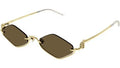 משקפי שמש של גוצ’י חום זהב | GUCCI GG1604S