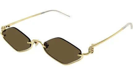 משקפי שמש של גוצ’י חום זהב | GUCCI GG1604S