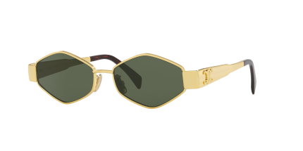 סלין משקפי שמש זהב-ירוק | CELINE Metaltriomphe Gold-Green