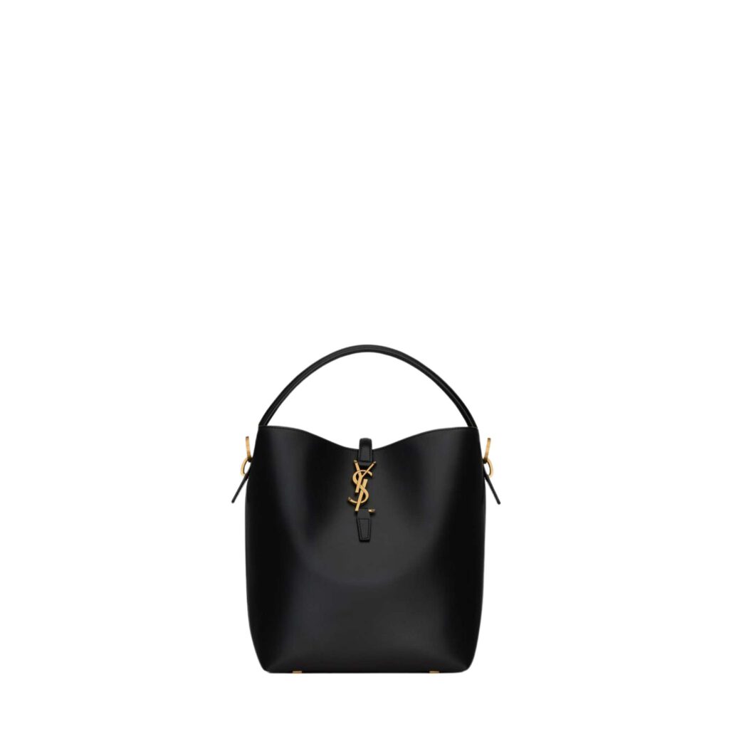 Medium Le 37 Leather Bucket Bag