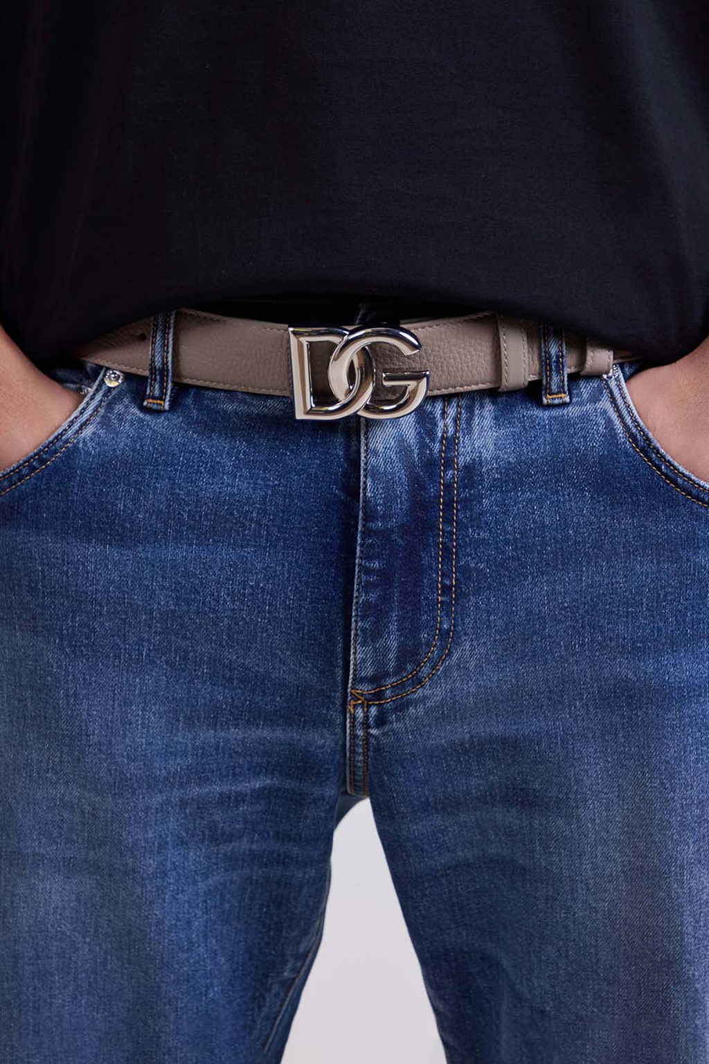 Calfskinv Dg Logo Belt
