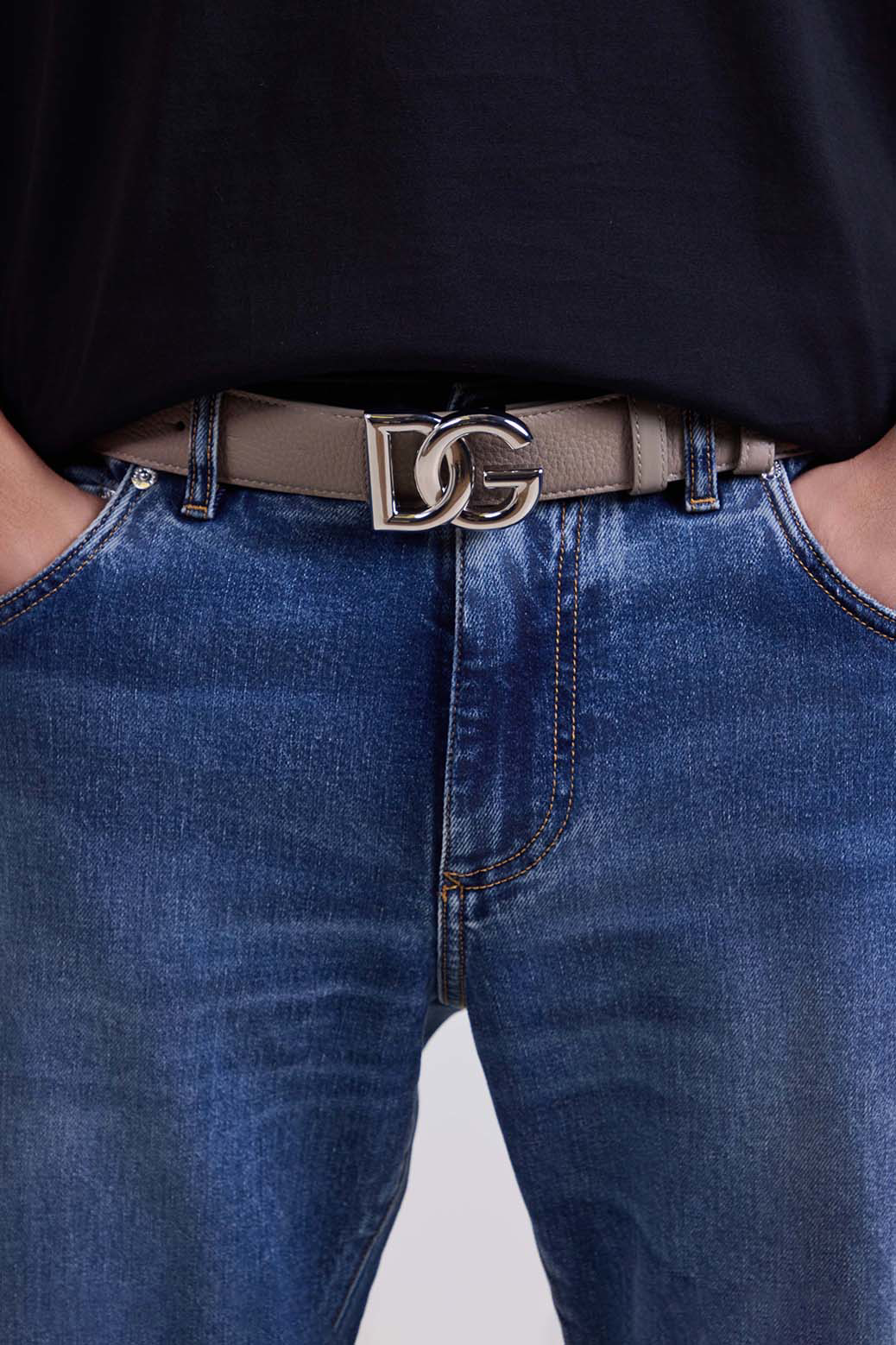 Calfskinv Dg Logo Belt