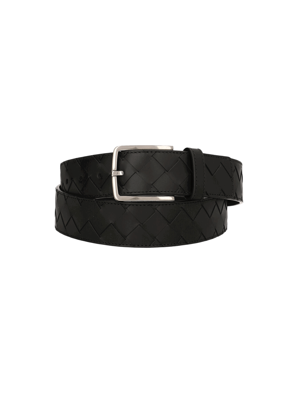 Intrecciato Leather Belt