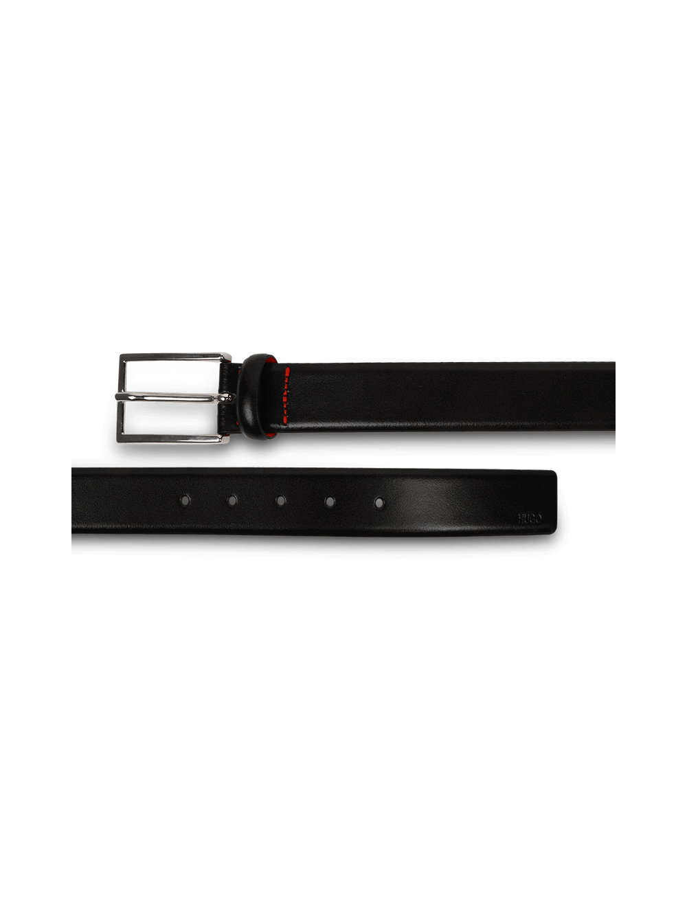 Leather Belt With Pin Buckle