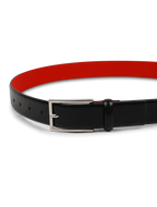 Leather Belt With Pin Buckle