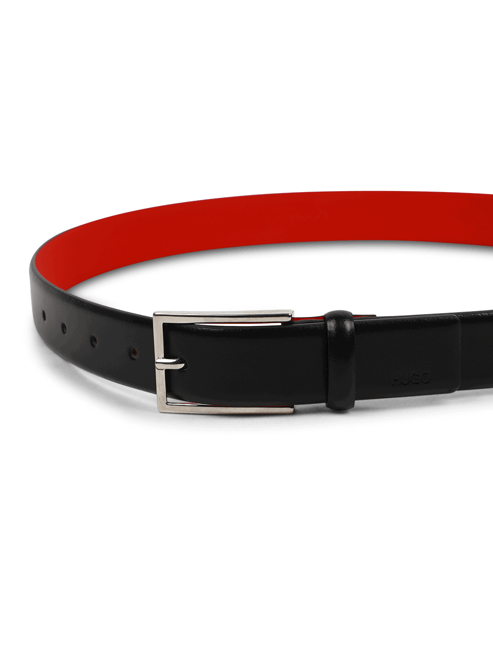 Leather Belt With Pin Buckle