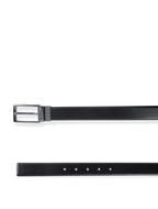 Reversible Leather Belt With Gunmetal Buckle