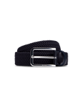 Clorio Woven Belt With Leather Facings