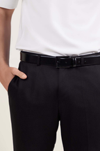 Leather Belt With Pin Buckle