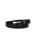 Leather Belt With Logo Buckle