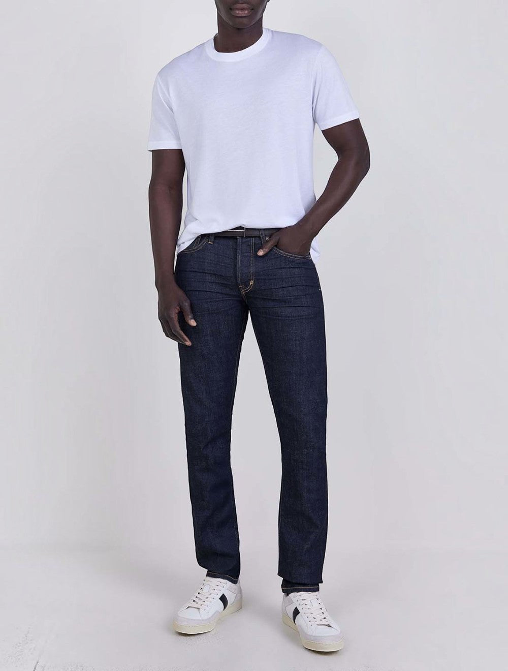 T Slim Soft Grain Leather Belt