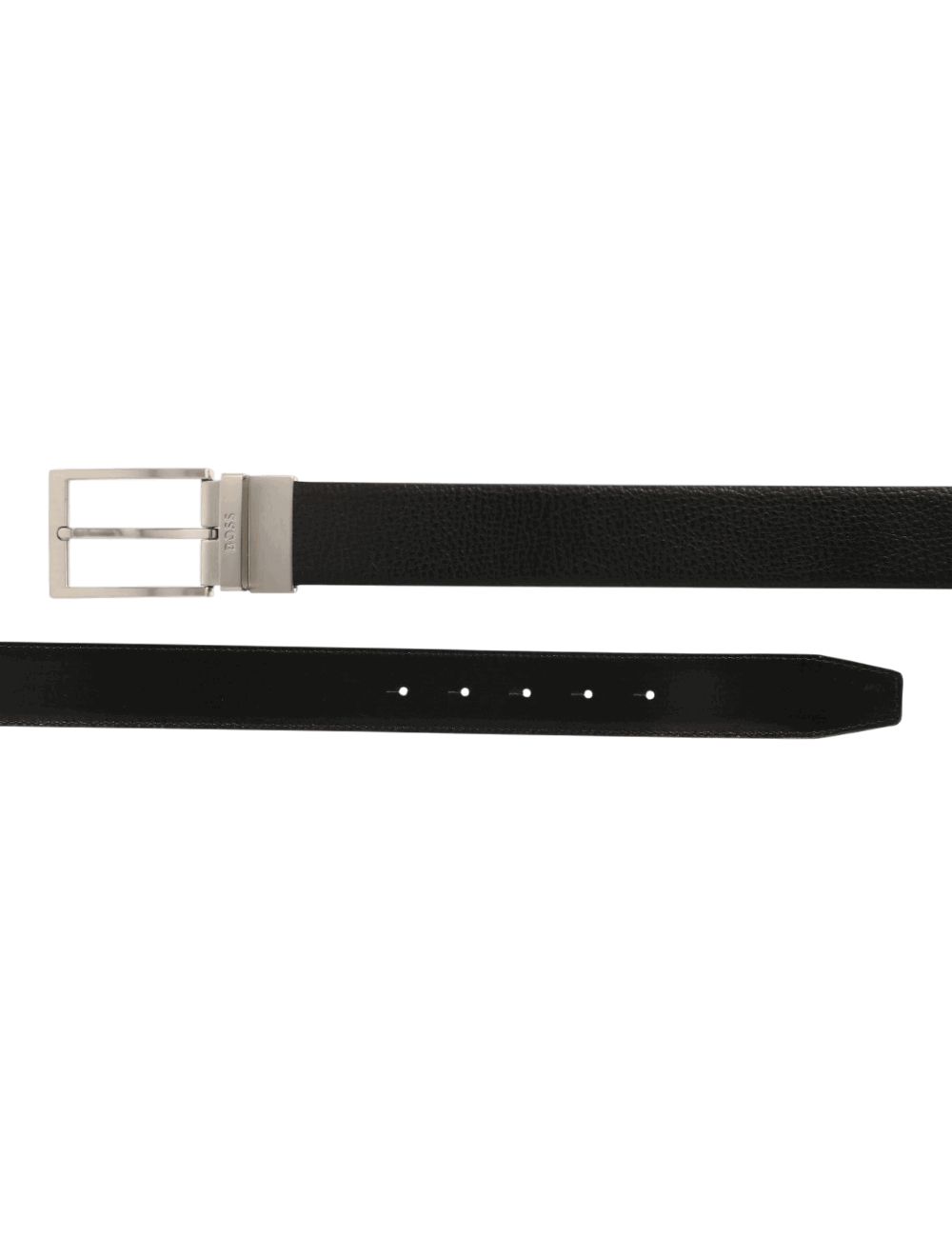 Leather Belt With Pin Buckle
