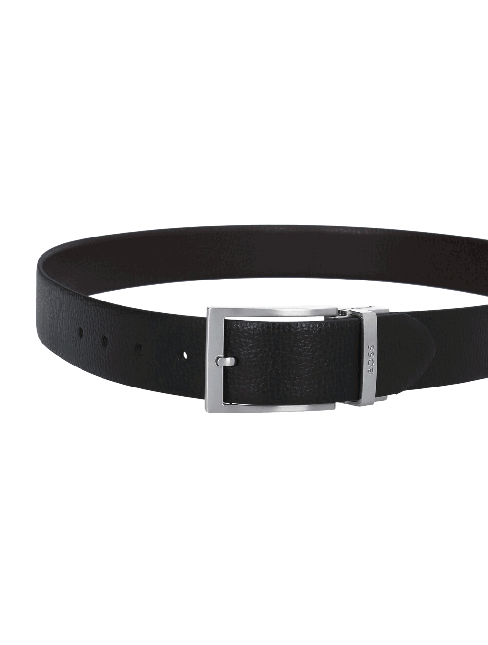 Leather Belt With Pin Buckle