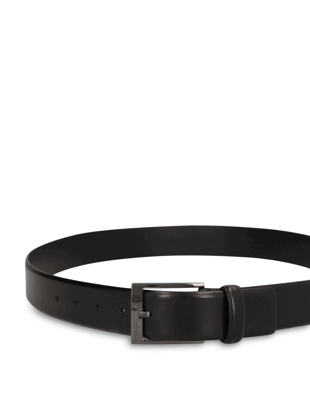 Leather Belt With Pin Buckle