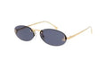 משקפי שמש פנדי כחול זהב | FENDI First Oval Sunglasses